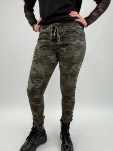 Magiskt strechig byxa, Mörk Army Camo, Monika - Gemini