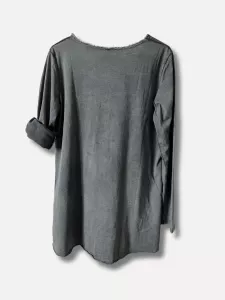 T-shirt Lång ärm, Grå Laila - Reunion