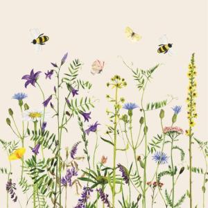 Servetter med ängsblommor 50-pack, Summer Field - Ib Laursen