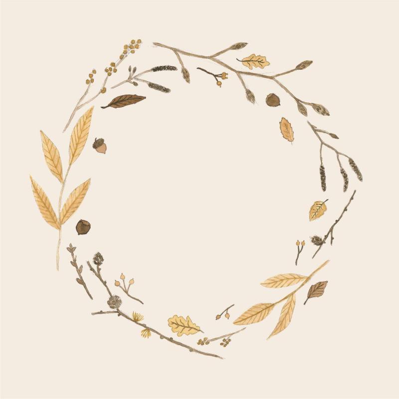 Servett Lunch, Höstkrans - Ib Laursen