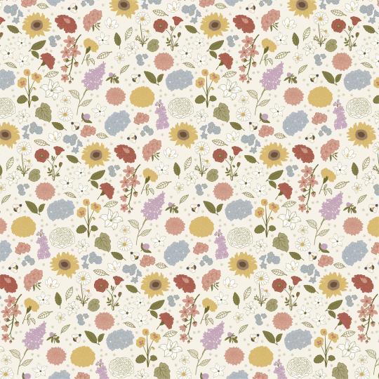 Servetter med blommor 50-pack, Grand Ma's flowers - Ib Laursen