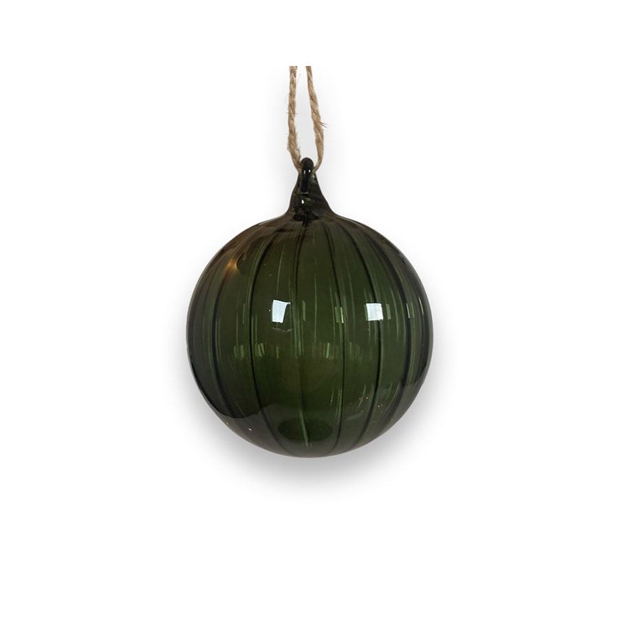 Glaskula Grön, Liten Slät (Dia 7 cm) - Miljögården