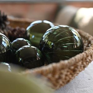 Glaskula Grön, Liten Slät (Dia 7 cm) - Miljögården