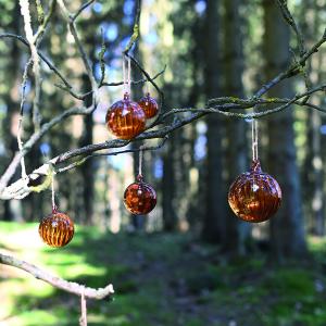 Glaskula Brun, Mini slät (Dia 5 cm) - Miljögården