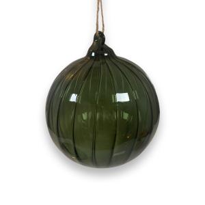 Glaskula Grön, Stor Randig (Dia 10 cm) - Miljögården