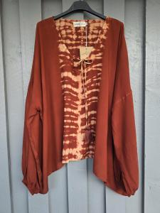 Blus Moana, Tie Dye Terracotta / Creme - Coconut Milk