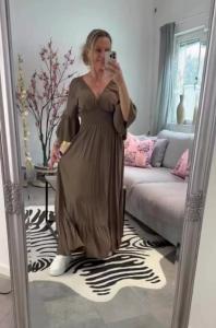 Klänning, Brun med smock, Donna - Love Forever