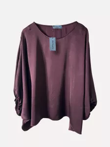Blus / Topp, Plommon silkig Jennifer - Reunion