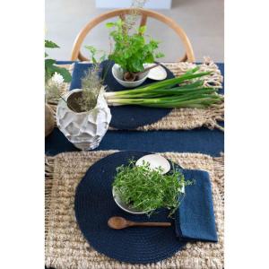 Bordsunderlägg Sigge Marinblå, Jute