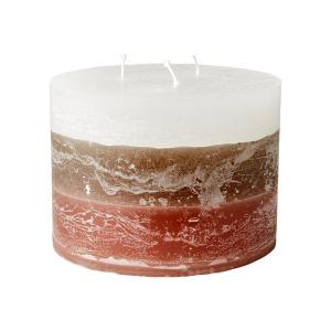 Blockljus 3 vekar, Brun / Kola / Offwhite (15x11cm) Cote Nord - Affari