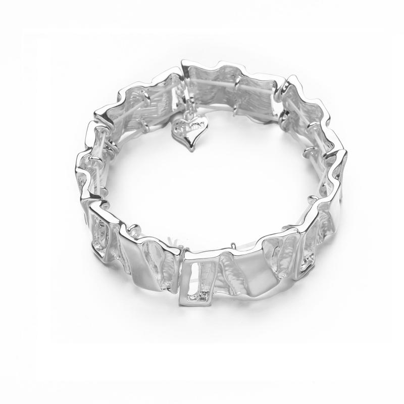 Armband, Halvstelt Silverfärgad - Gemini