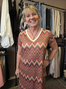 Klänning Zig Zag, Rost Misan - Soulful Fashion