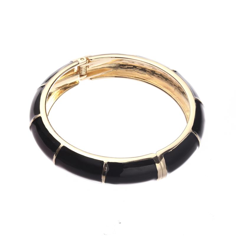 Armband, Stelt Guld / Svart - Gemini