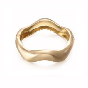 Armband, Guldfärgat stelt med böljande form - Gemini