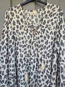 Klänning med lång ärm, Leo Tika - Coconut Milk