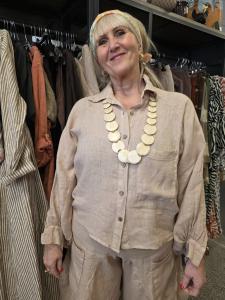 Linneskjorta Sand, Edit  - Cabana Living