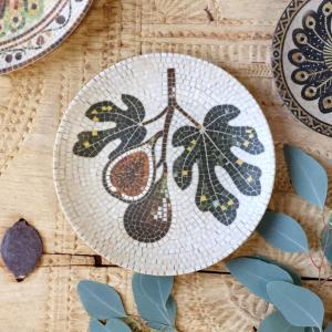 Assiett Mosaik, Fikon - Chic Antique