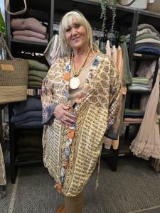 Kimono i bruna nyanser, Katja nr 4 - Love Forever