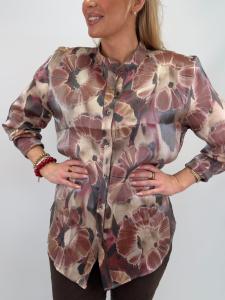 Blus, Blommig Vinröd, Cloe - Gemini