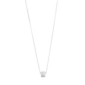 Halsband med en kristallprydd berlock, Silverpläterat Shea – Pilgrim