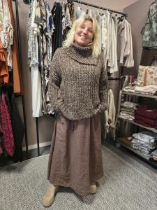 Linnekjol Brun, Emma - Soulful Fashion