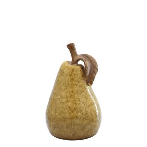 Päron Gulbrunt, Höjd: 18,5 cm - Chic Antique
