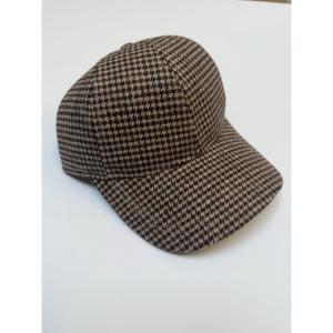 Keps Hundtandsmönster, Brun / Sand - Three M