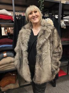 Jacka fuskpäls, Taupe Ida - Gemini