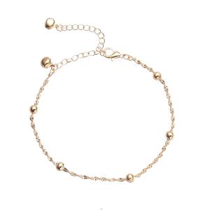 Fotlänk, Guldfärgad kedja - Gemini