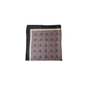 Scarves Smårutig, Svart / Sand / Vit (70x70 cm) - Black Colour