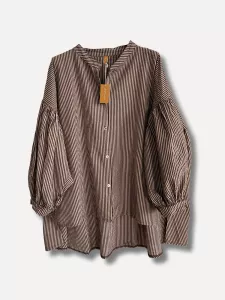 Blus Randig Espresso, ALBA - Onesize - Reunion Home
