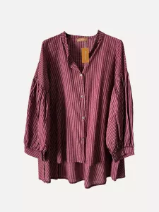 Blus Randig Vinröd, ALBA - Onesize - Reunion Home