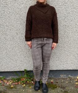 Byxa Rutig, Beige / Brun, Alexandra - Mix by Heart