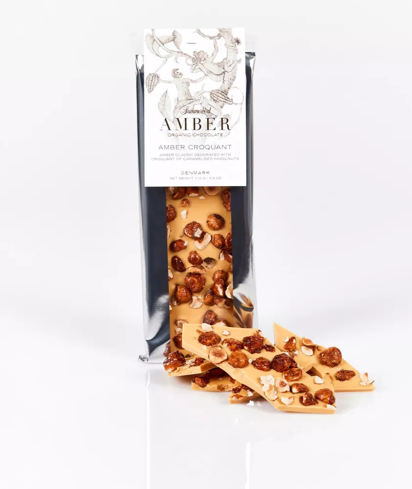 Amber Chokladkaka med krokant, 110 g - Summerbird