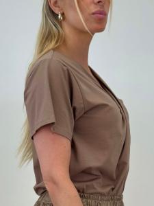 Topp med drapering fram, Brun Anea - Gemini