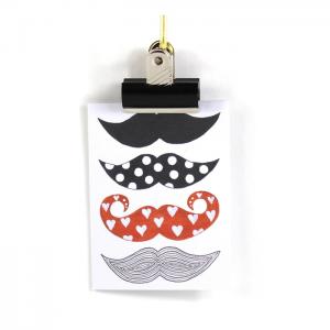 Kort Mustasch - Anneko Design