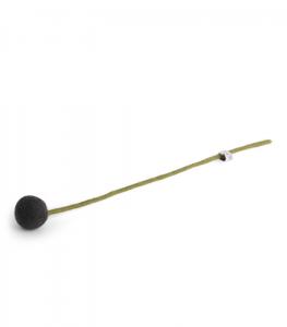 Antracit grå blomma i tovad ull, stor (18720) - Én Gry & Sif