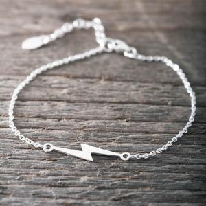 Silverarmband, Blixt - by faith