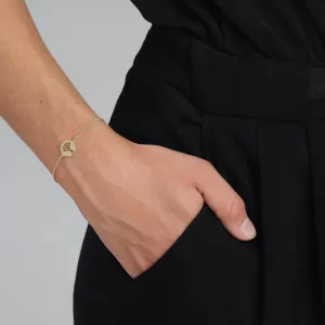Armband Elin återvunnet, guldpläterat - Pilgrim