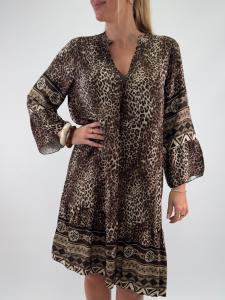 Klänning / Tunika kort, Leoprint smått, Asta - Gemini