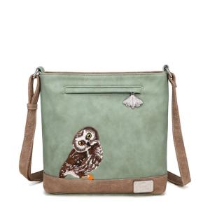 Axelremsväska Uggla, Grön / Brun - HI-DI-HI