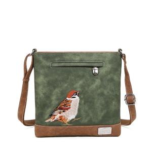 Axelväska Sparv, Grön/Cognac - HI-DI-HI    LEV JAN