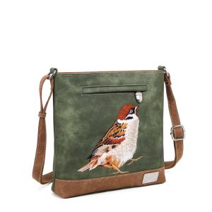 Axelväska Sparv, Grön/Cognac - HI-DI-HI    LEV JAN