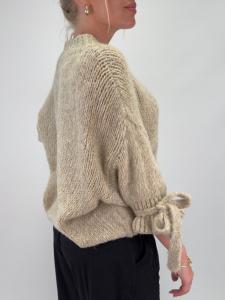 Stickad Tröja, Beige, Ayda - Gemini