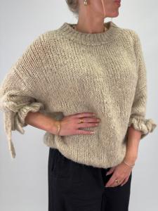 Stickad Tröja, Beige, Ayda - Gemini