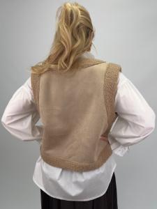 Väst i fuskmocka, Beige Kerstin - Gemini
