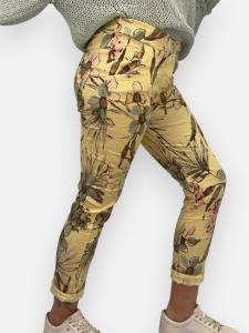 Byxa Storblommig Gul, Solveig - Gemini