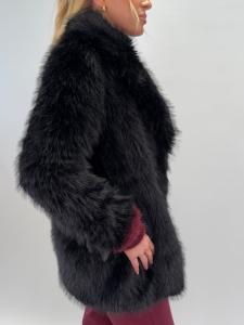 Jacka fuskpäls, Svart Isla - Gemini