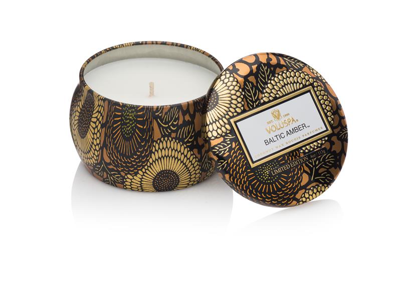 Voluspa Doftljus, Baltic Amber,  Mini Decorative Tin