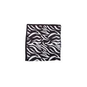 Scarves, Svart / Vit Zebra (70x70 cm) - Black Colour